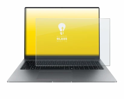 Abbildung des Geräts Honor MagicBook X16 Plus 2025 mit einer Vielzahl des Displayschutzes.