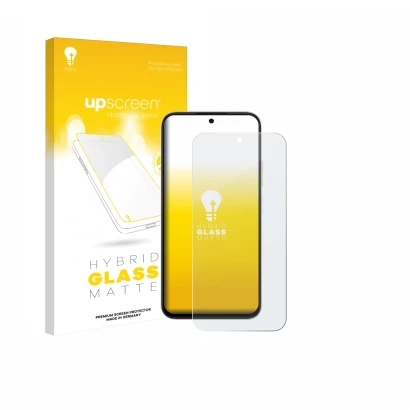 Vorderseite einer Produktverpackung mit dem Markenlogo upscreen. Daneben ist das Gerät Oppo A6t Pro 4G mit dem zugehörigen Dis