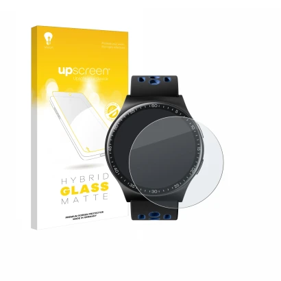 Vorderseite einer Produktverpackung mit dem Markenlogo upscreen. Daneben ist das Gerät Reebok Pulse Smartwatch mit dem zugehör