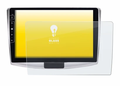 Abbildung des Geräts Dynavin D9-B6S Premium Flex 10.1" mit einer Vielzahl des Displayschutzes.