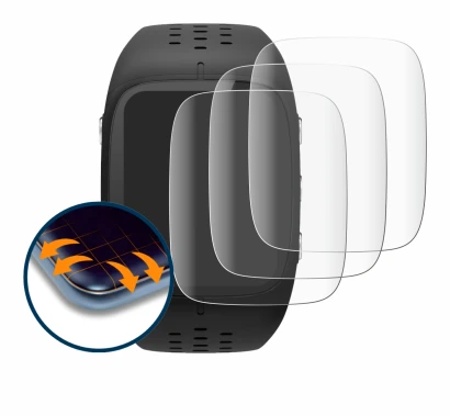 Abbildung des Geräts Polar M430 mit einer Vielzahl des Displayschutzes.