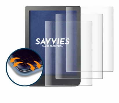 Abbildung des Geräts Kobo Clara HD (6") mit einer Vielzahl des Displayschutzes.