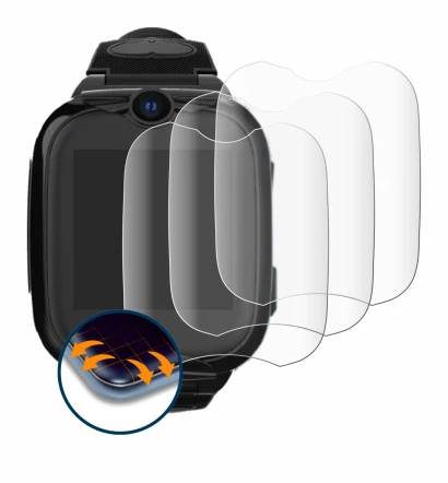 Abbildung des Geräts Xplora Go 2 mit einer Vielzahl des Displayschutzes.