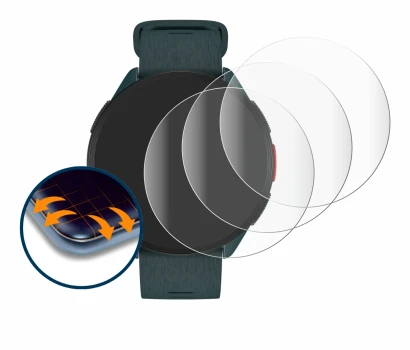 Abbildung des Geräts Polar Pacer mit einer Vielzahl des Displayschutzes.