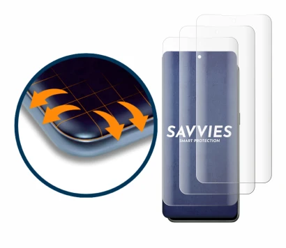 Abbildung des Geräts OnePlus 10T 5G mit einer Vielzahl des Displayschutzes.