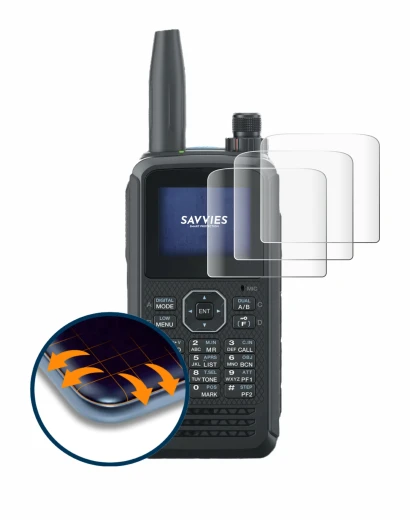 Abbildung des Geräts Kenwood TH-D75E D-Star mit einer Vielzahl des Displayschutzes.