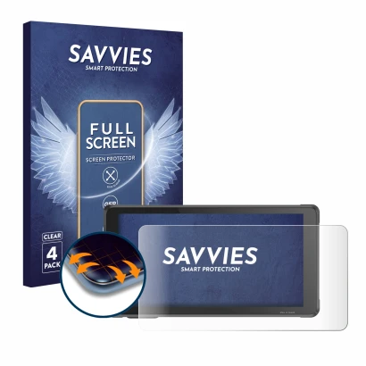 Vorderseite einer Produktverpackung mit dem Markenlogo Savvies. Daneben ist das Gerät Interphone RideSync Sync55 mit dem zugeh