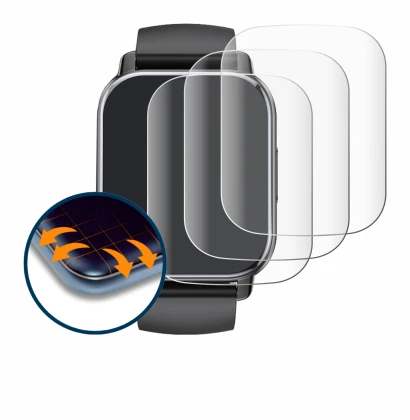 Abbildung des Geräts Poounur T80 1.95" mit einer Vielzahl des Displayschutzes.