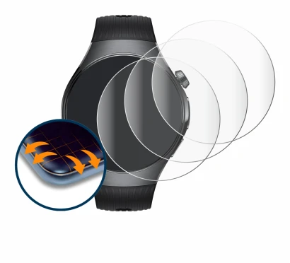 Abbildung des Geräts Huawei Watch 5 (46 mm) mit einer Vielzahl des Displayschutzes.