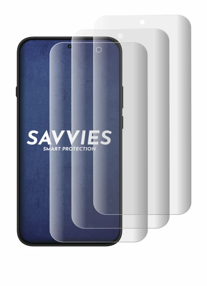 Abbildung des Geräts Nothing Phone (4b) mit einer Vielzahl des Displayschutzes.