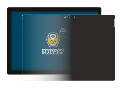 Abbildung des Geräts Microsoft Surface Pro 5 2017 mit einer Vielzahl des Displayschutzes.