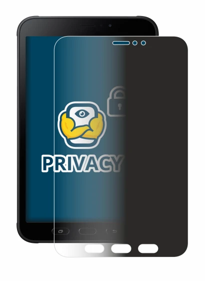 Abbildung des Geräts Samsung Galaxy Tab Active 2 mit einer Vielzahl des Displayschutzes.