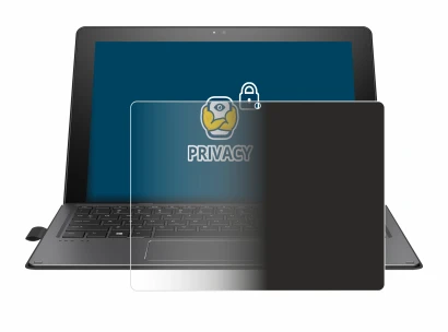 Abbildung des Geräts HP Pro x2 612 G2 mit einer Vielzahl des Displayschutzes.