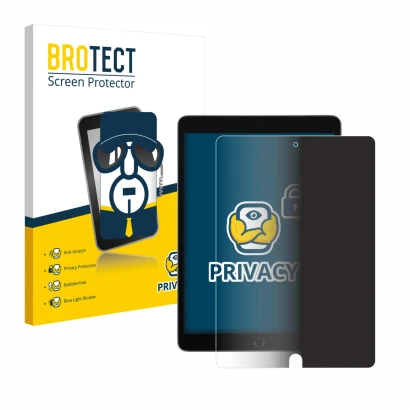 Vorderseite einer Produktverpackung mit dem Markenlogo BROTECT. Daneben ist das Gerät Apple iPad 10.2" WiFi 2021 (9. Gen.) mit