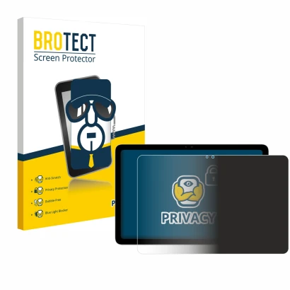 Vorderseite einer Produktverpackung mit dem Markenlogo BROTECT. Daneben ist das Gerät Google Pixel Tablet mit dem zugehörigen 