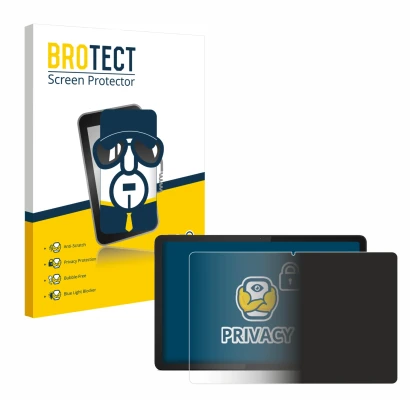 Vorderseite einer Produktverpackung mit dem Markenlogo BROTECT. Daneben ist das Gerät Lenovo Tab M11 mit dem zugehörigen Displ