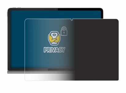 Abbildung des Geräts Lenovo Tab Plus mit einer Vielzahl des Displayschutzes.