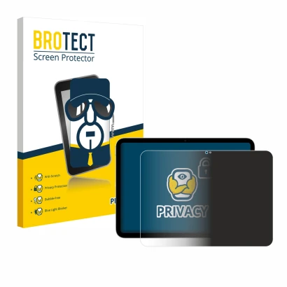 Vorderseite einer Produktverpackung mit dem Markenlogo BROTECT. Daneben ist das Gerät Apple iPad A16 11" WiFi 2025 (11. Gen.) 