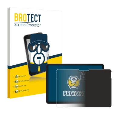 Vorderseite einer Produktverpackung mit dem Markenlogo BROTECT. Daneben ist das Gerät Microsoft Surface Pro 12 mit dem zugehör