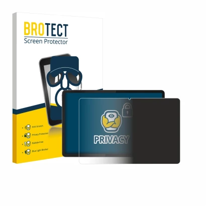 Vorderseite einer Produktverpackung mit dem Markenlogo BROTECT. Daneben ist das Gerät Lenovo Idea Tab Plus 12.1