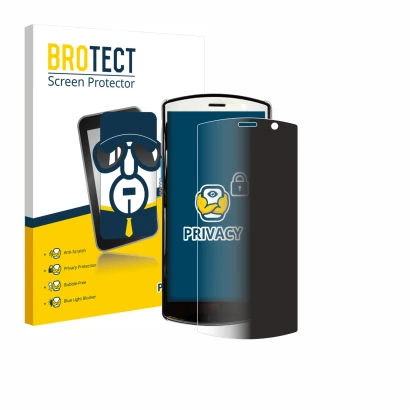 Vorderseite einer Produktverpackung mit dem Markenlogo BROTECT. Daneben ist das Gerät Unitech EA510 mit dem zugehörigen Displa