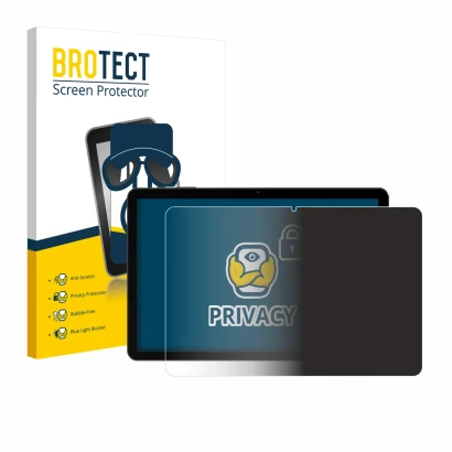 Vorderseite einer Produktverpackung mit dem Markenlogo BROTECT. Daneben ist das Gerät Doogee Tab G5 mit dem zugehörigen Displa