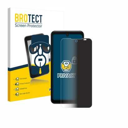 Vorderseite einer Produktverpackung mit dem Markenlogo BROTECT. Daneben ist das Gerät Sunmi M3 mit dem zugehörigen Displayschu