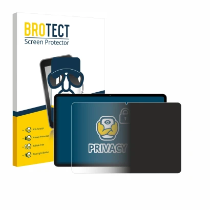 Vorderseite einer Produktverpackung mit dem Markenlogo BROTECT. Daneben ist das Gerät Blackview Oscal Elite 1 12.1" mit dem zu