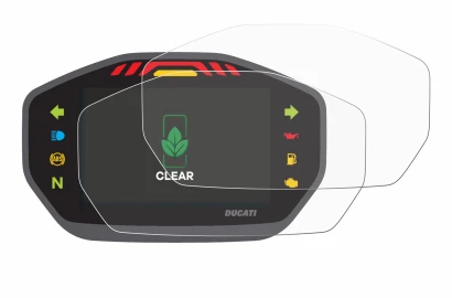 Abbildung des Geräts Ducati Monster 1200 Colour-TFT-Display mit einer Vielzahl des Displayschutzes.