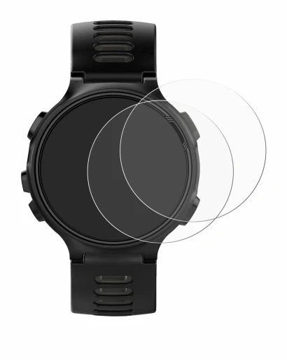 Abbildung des Geräts Garmin Forerunner 735XT mit einer Vielzahl des Displayschutzes.
