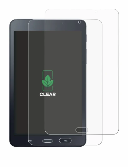 Abbildung des Geräts Samsung Galaxy Tab A6 7.0 mit einer Vielzahl des Displayschutzes.