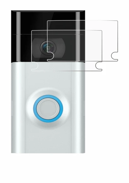 Abbildung des Geräts Ring Doorbell 2 (Linse) mit einer Vielzahl des Displayschutzes.