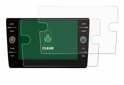 Abbildung des Geräts Volkswagen Golf 7 2019 Discover Media 8" mit einer Vielzahl des Displayschutzes.