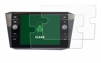 Abbildung des Geräts Volkswagen Tiguan Discover Media 8" 2017-2019 mit einer Vielzahl des Displayschutzes.