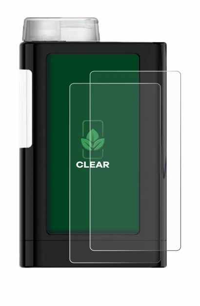 Abbildung des Geräts Mylife YpsoPump mit einer Vielzahl des Displayschutzes.