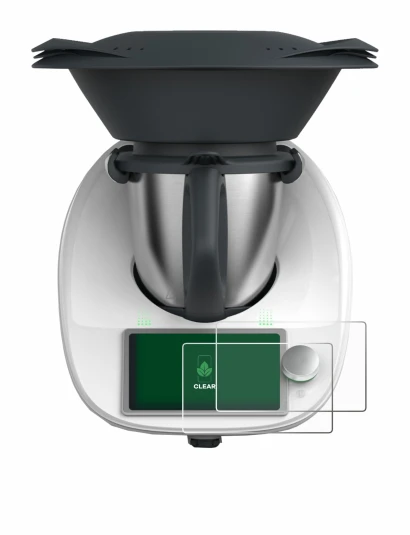 Abbildung des Geräts Vorwerk Thermomix TM6 mit einer Vielzahl des Displayschutzes.