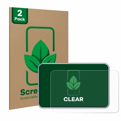 Vorderseite einer Produktverpackung mit dem Markenlogo ScreenLeaf. Daneben ist das Gerät Tandem diabetes care t:slim X2 Insuli