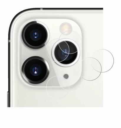 Abbildung des Geräts Apple iPhone 11 Pro (NUR Kameraschutz) mit einer Vielzahl des Displayschutzes.