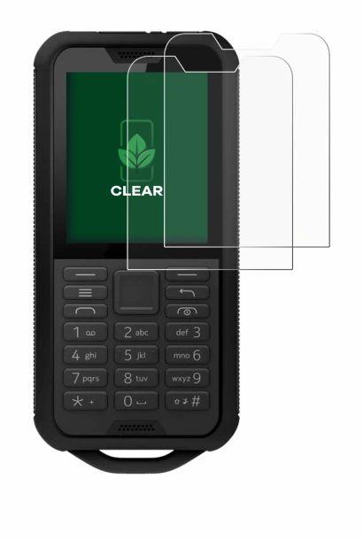 Abbildung des Geräts Nokia 800 Tough mit einer Vielzahl des Displayschutzes.