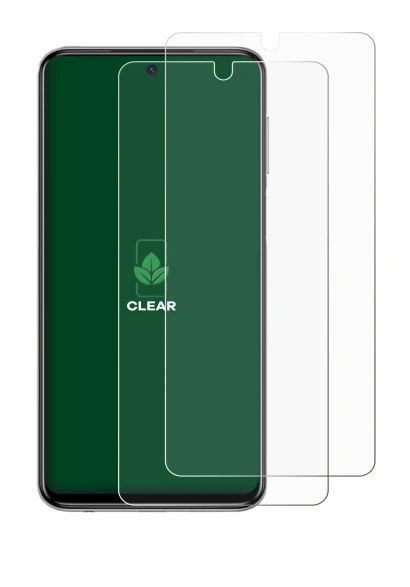 Abbildung des Geräts Xiaomi Redmi Note 9S mit einer Vielzahl des Displayschutzes.