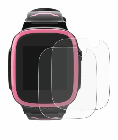 Abbildung des Geräts Xplora X5 Play mit einer Vielzahl des Displayschutzes.