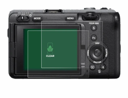 Abbildung des Geräts Sony FX3 mit einer Vielzahl des Displayschutzes.