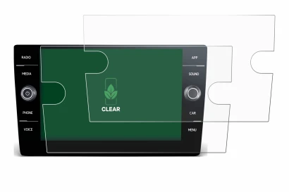 Abbildung des Geräts Volkswagen T6 2021 Discover Media 8" mit einer Vielzahl des Displayschutzes.