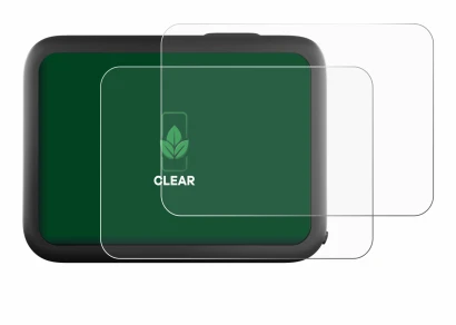 Abbildung des Geräts GoPro Hero 10 Black mit einer Vielzahl des Displayschutzes.