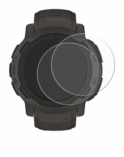 Abbildung des Geräts Garmin Instinct 2 mit einer Vielzahl des Displayschutzes.