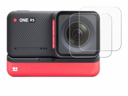 Abbildung des Geräts Insta360 One RS 4K Edition (Linse) mit einer Vielzahl des Displayschutzes.