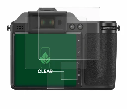 Abbildung des Geräts Hasselblad X2D 100C mit einer Vielzahl des Displayschutzes.