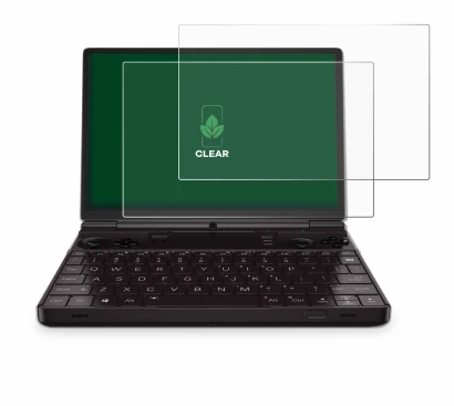 Abbildung des Geräts GPD Win Max 2 mit einer Vielzahl des Displayschutzes.