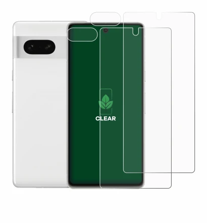 Abbildung des Geräts Google Pixel 7 (Display+Kamera) mit einer Vielzahl des Displayschutzes.