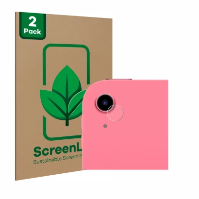 Vorderseite einer Produktverpackung mit dem Markenlogo ScreenLeaf. Daneben ist das Gerät Apple iPad 10.9" WiFi 2022 (NUR Kamer